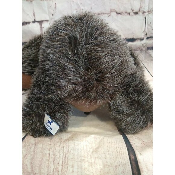 Vintage Carousel Teddy Bear Plush BARNEY with tags outie belly button 13 inch - Picture 7 of 11